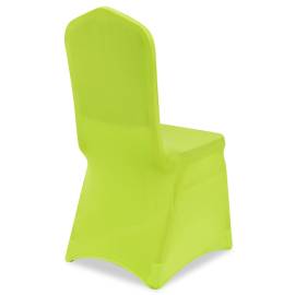Husă de scaun elastică, 4 buc., verde, 5 image