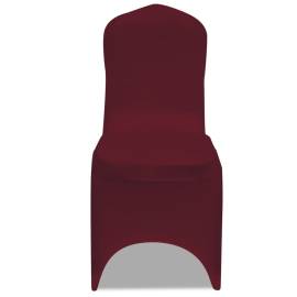 Husă de scaun elastică, 50 buc., roșu bordo, 2 image