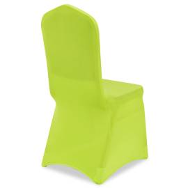 Husă de scaun elastică, 6 buc., verde, 5 image