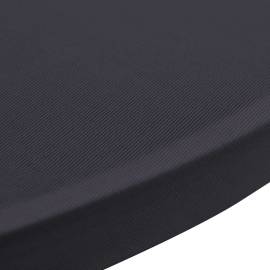 Husă elastică pentru masă, 2 buc., antracit, 80 cm, 4 image
