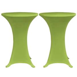 Husă elastică pentru masă, 2 buc., verde, 60 cm, 2 image