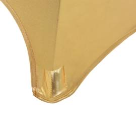Huse elastice de masă, 2 buc., auriu, 60 cm, 4 image