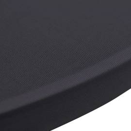 Husă de masă elastică, 4 buc., antracit, 70 cm, 5 image