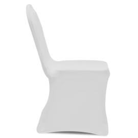 Huse elastice scaun, alb, 100 buc., 3 image