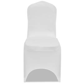 Huse elastice scaun, alb, 100 buc., 2 image