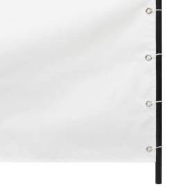 Paravan de balcon, alb, 160 x 240 cm, țesătură oxford, 3 image