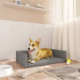 Pat câini pentru portbagaj, gri, 70x45 cm, aspect in, 3 image
