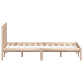 Cadru de pat, 120x200 cm, lemn masiv de pin, 5 image