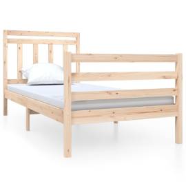 Cadru de pat, de 1 persoană, 90x190 cm, lemn masiv, 3‘, 2 image