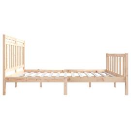 Cadru de pat, 120x200 cm, lemn masiv, 5 image