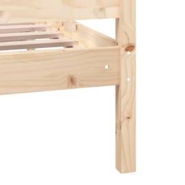 Cadru de pat, 120x200 cm, lemn masiv, 7 image