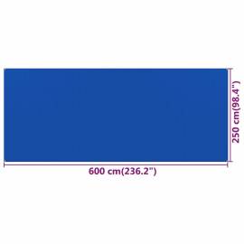 Covor pentru cort, albastru, 250x600 cm, hdpe, 4 image