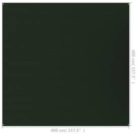 Covor pentru cort, verde închis, 400x400 cm, hdpe, 8 image