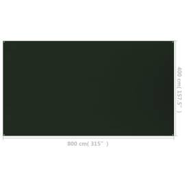 Covor pentru cort, verde închis, 400x800 cm, hdpe, 8 image