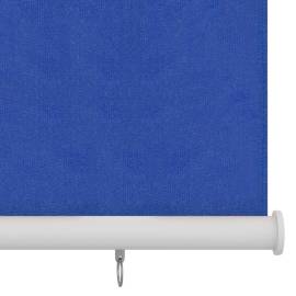 Jaluzea tip rulou de exterior, albastru, 120x140 cm, hdpe, 4 image