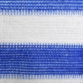 Paravan de balcon, albastru și alb, 120x500 cm, hdpe, 2 image
