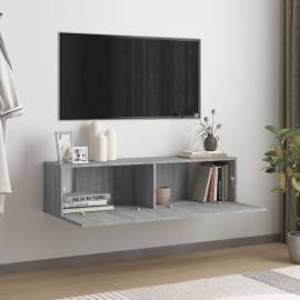 Comodă tv de perete, gri sonoma, 120x30x30 cm, lemn compozit, 3 image