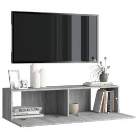 Comodă tv de perete, gri sonoma, 120x30x30 cm, lemn compozit, 4 image