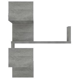 Raft de perete de colț, gri sonoma, 40x40x50 cm, lemn compozit, 3 image