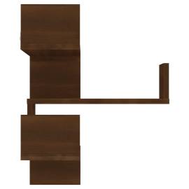 Raft de perete de colț, stejar maro, 40x40x50 cm, lemn compozit, 3 image