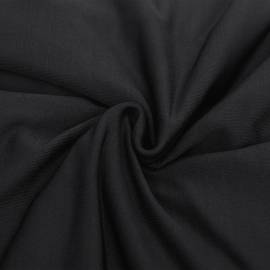 Husă elastică pentru canapea cu 2 locuri negru poliester jerseu, 4 image