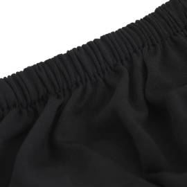 Husă elastică pentru canapea cu 3 locuri poliester jersey negru, 5 image