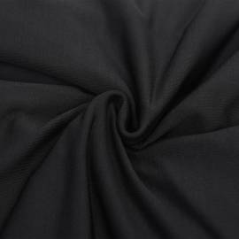 Husă elastică pentru canapea cu 3 locuri poliester jersey negru, 4 image