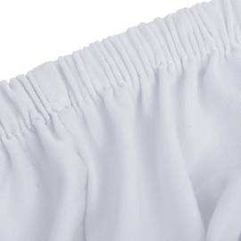 Husă elastică pentru canapea cu 3 locuri poliester jersey alb, 5 image
