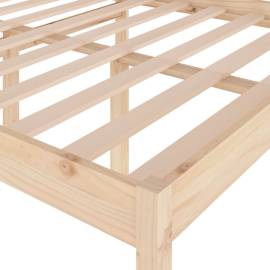 Cadru de pat, 120x200 cm, lemn masiv de pin, 6 image