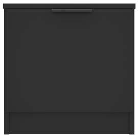 Noptiere, 2 buc., negru, 40x39x40 cm, 7 image