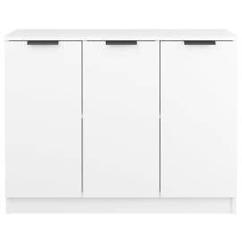 Servantă, alb, 90,5x30x70 cm, lemn prelucrat, 5 image