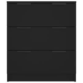 Servantă, negru, 60x30x70 cm, lemn prelucrat, 5 image