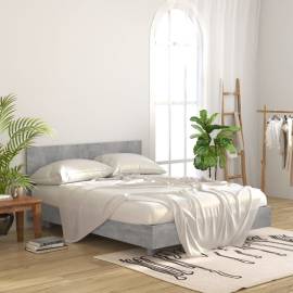 Tăblie de pat, gri beton, 160x1,5x80 cm, lemn prelucrat, 3 image