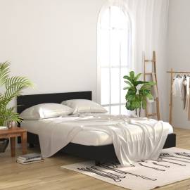 Tăblie de pat, negru, 160x1,5x80 cm, lemn prelucrat, 3 image