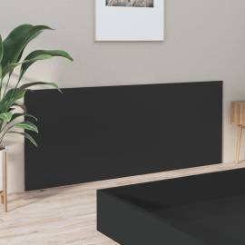 Tăblie de pat, negru, 200x1,5x80 cm, lemn prelucrat, 4 image