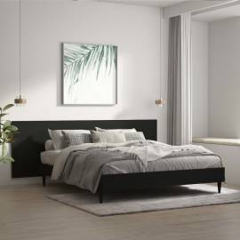 Tăblie de pat, negru, 240x1,5x80 cm, lemn prelucrat