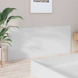 Tăblie de pat,alb,200x1,5x80 cm, lemn prelucrat, 4 image