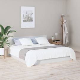 Tăblie de pat,alb extralucios, 200x1,5x80 cm, lemn prelucrat, 3 image