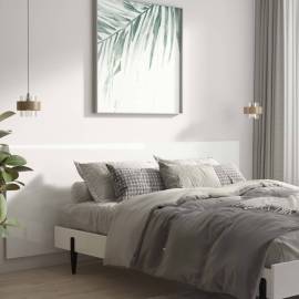 Tăblie pat/perete,alb extralucios,240x1,5x80 cm,lemn prelucrat, 3 image