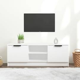 Comodă tv, alb, 102x35x36,5 cm, lemn prelucrat, 6 image