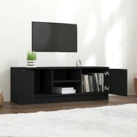 Comodă tv, negru, 102x35x36,5 cm, lemn prelucrat, 6 image