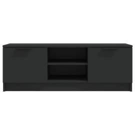 Comodă tv, negru, 102x35x36,5 cm, lemn prelucrat, 3 image