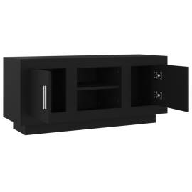 Comodă tv ,negru,102x35x45 cm, lemn prelucrat, 7 image