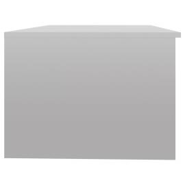 Măsuță de cafea, alb extralucios, 102x50x36 cm, lemn compozit, 4 image