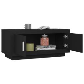 Măsuță de cafea, negru, 102x50x45 cm, lemn compozit, 4 image