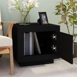 Măsuță de cafea, negru, 51x50x45 cm, lemn compozit, 7 image