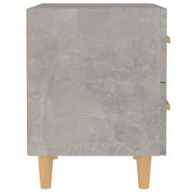 Noptiere, 2 buc., gri beton, 40x35x47,5 cm, 4 image