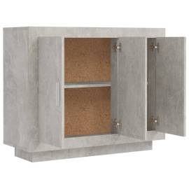 Servantă, gri beton, 92x35x75 cm, lemn compozit, 7 image