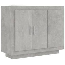 Servantă, gri beton, 92x35x75 cm, lemn compozit, 2 image