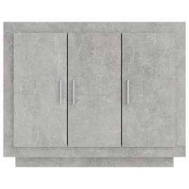 Servantă, gri beton, 92x35x75 cm, lemn compozit, 5 image